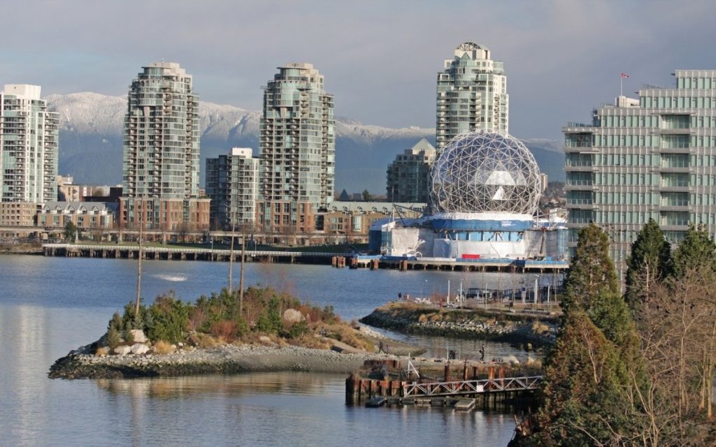 False Creek and Habitat Island, Vancouver, British Columbia, Canada