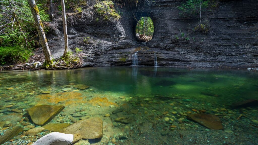 Hole in the Wall Port Alberni on Vancouver Island