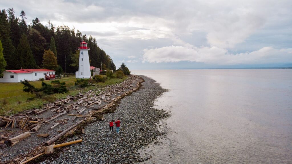 Old historical lighthouse at Cape Mudge, Quadra Island