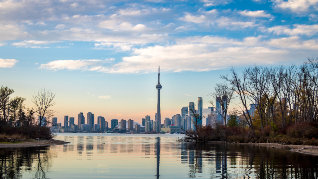 Toronto Skyline fom Toronto Island, Picture by diegograndi on Canva https://www.canva.com/photos/MADFJ4BvON8/