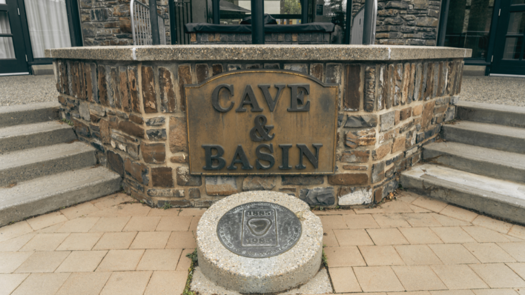 Cave and Basin National Historic Site in summer. Banff National Park, Canadian Rockies, Alberta, Canada