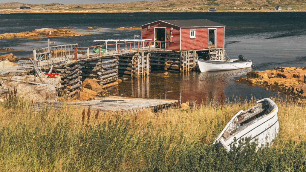 The fishing village of Joe Batt's Arm, Fogo Island, Newfoundland and Labrador, Canada